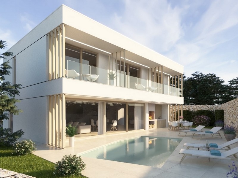 Villa in vendita sull'isola di Brac in Croazia, con piscina e terrazza aperta.