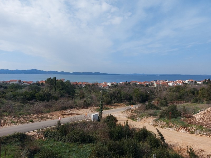 Vista su una zona residenziale a Diklo presso Zadar, Croazia