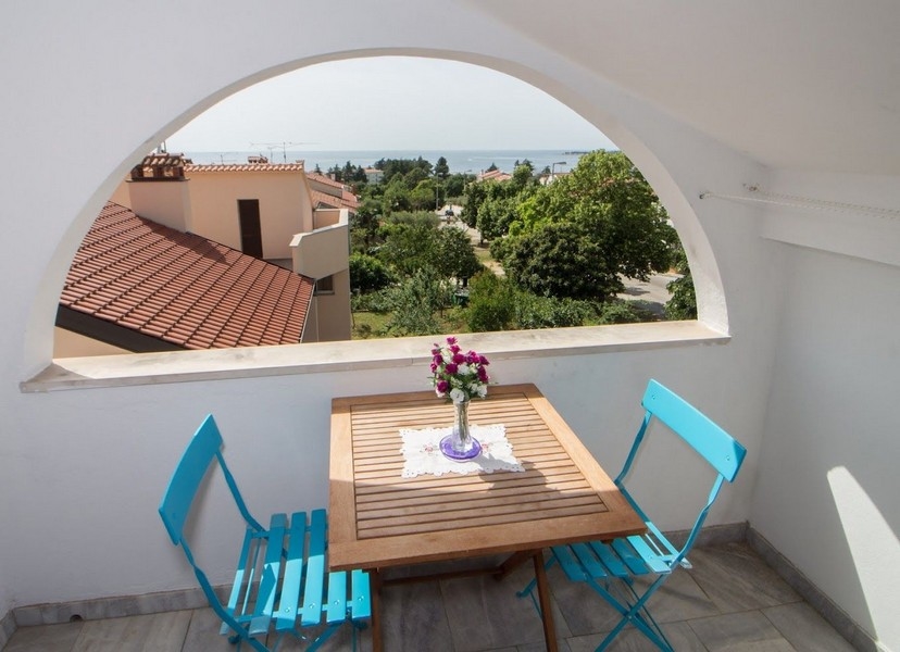 Immobili Croazia, casa in vendita a Porec, Panorama Scouting - H3026, balcone con vista mare