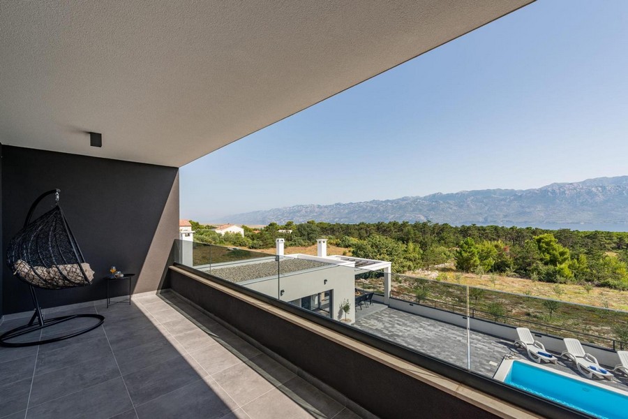 Vista sull'ambiente verde e sul mare - villa H3468 in Croazia.