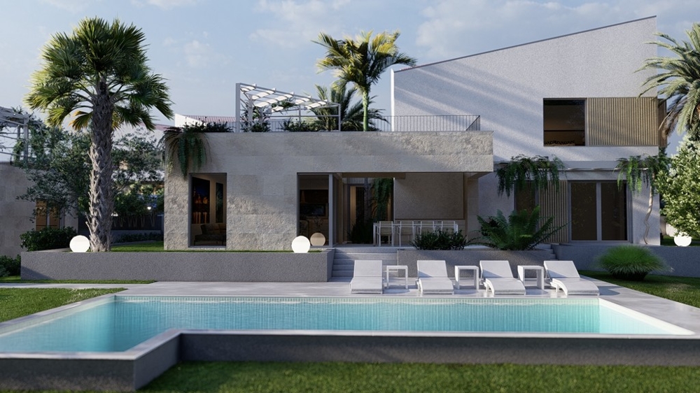 Villa moderna in vendita sull'isola di Krk in Croazia.