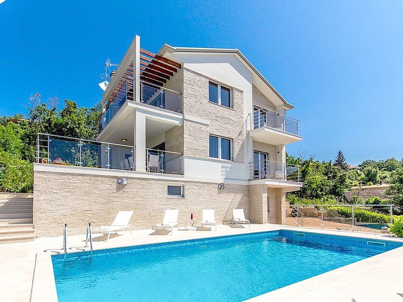 Villa in Croazia nel paese di Icici vicino a Opatija, Quarnaro.