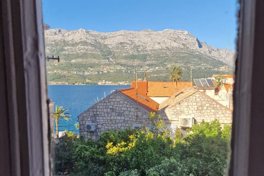 Vista mare dal primo piano dell'immobile.
