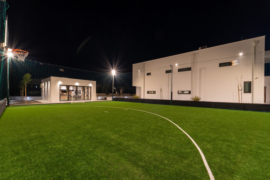 Campo sportivo dell'immobile H3538 a Bibinje, zona di Zadar, Dalmazia.