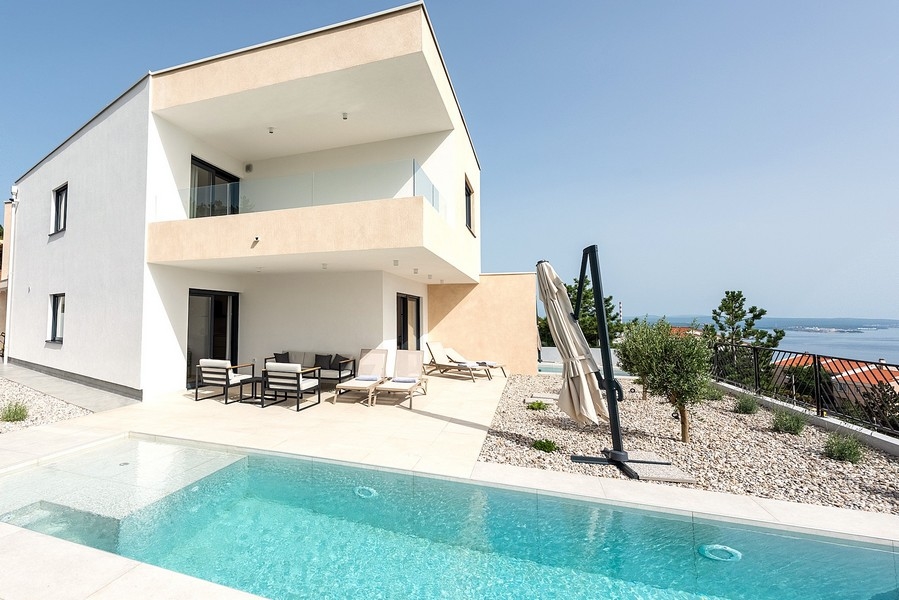 Casa bifamiliare moderna con piscina in vendita in Croazia - Panorama Scouting H3540.
