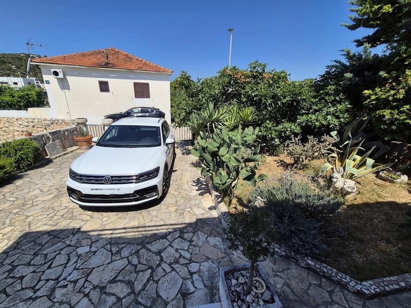 Giardino con posto auto e piantumazione