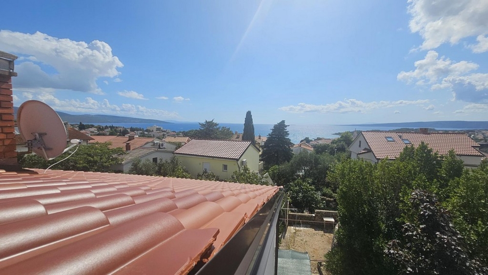 Vista mare della casa H3697 a Krk.