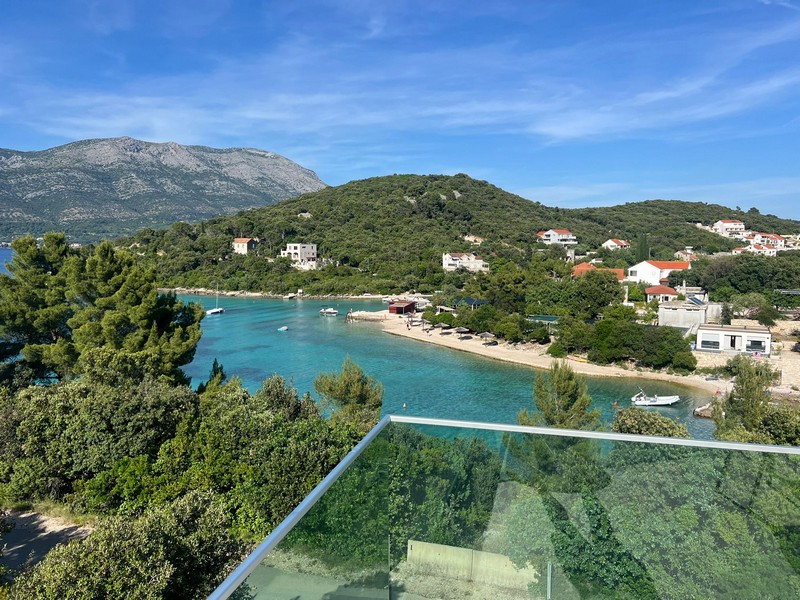 Vista dell'immobile H3727 a Korcula in Croazia - Panorama Scouting.