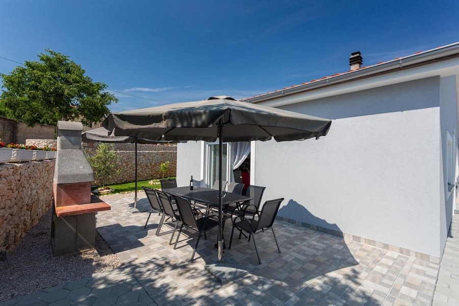 Terrazza con zona salotto