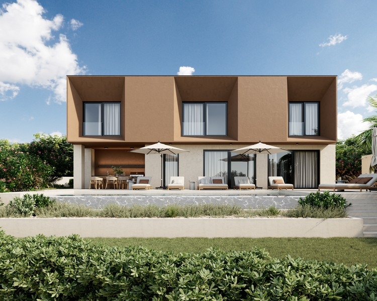 Villa moderna con piscina e terrazza