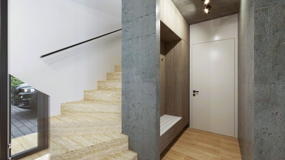 Ingresso con scala villa moderna Croazia