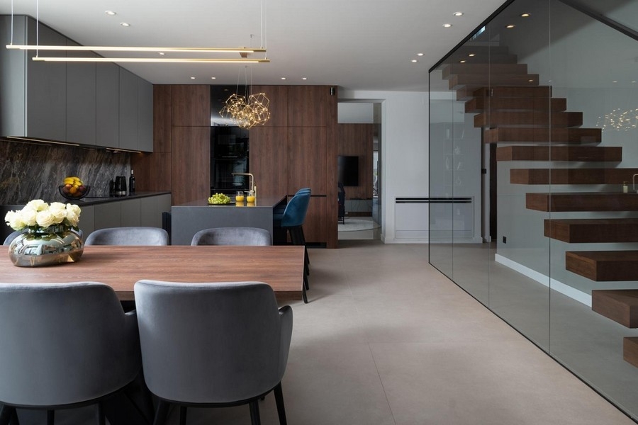 Cucina con isola e finiture di pregio in Croazia