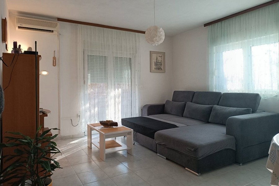 Area esterna con giardino, piantumazione e accesso alla terrazza