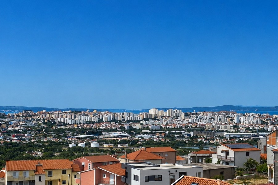 Vista panoramica su Split e sulla costa