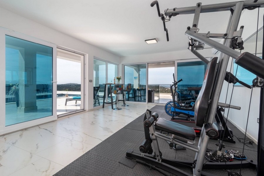 Sala fitness con vista panoramica