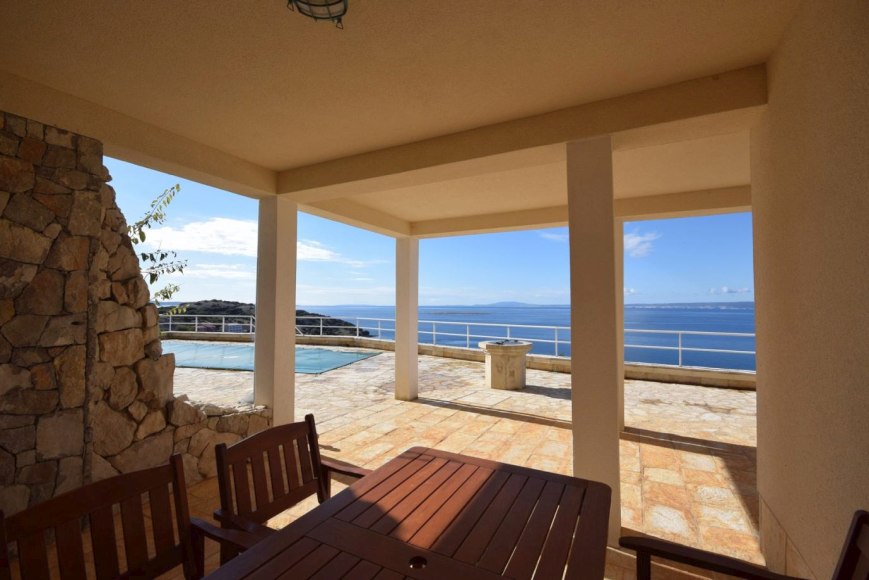 Immobili Croazia - vista dal soggiorno della villa H397