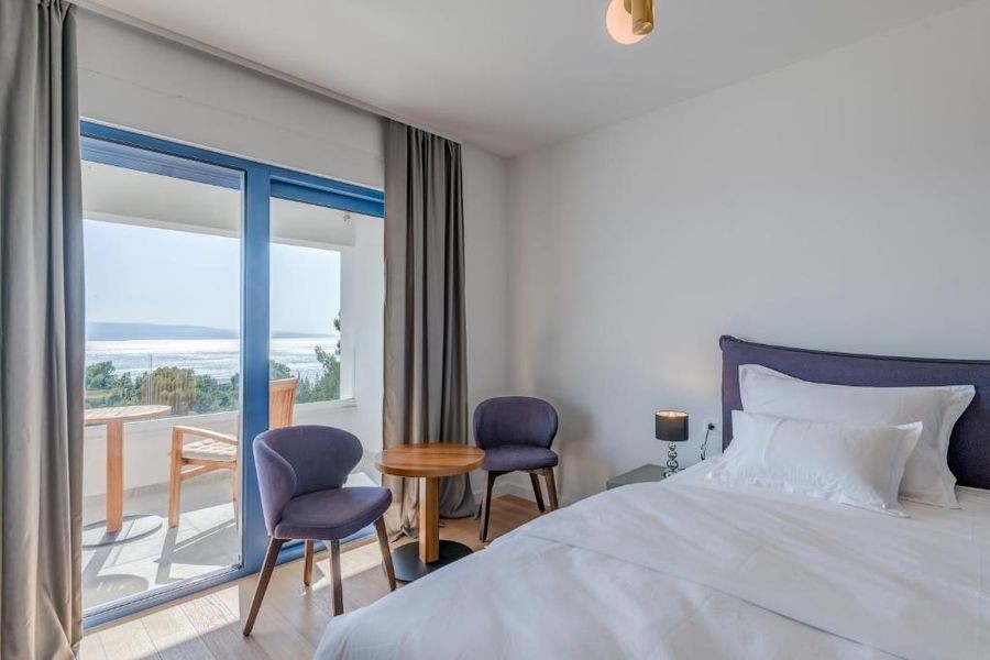 Camera da letto con vista mare