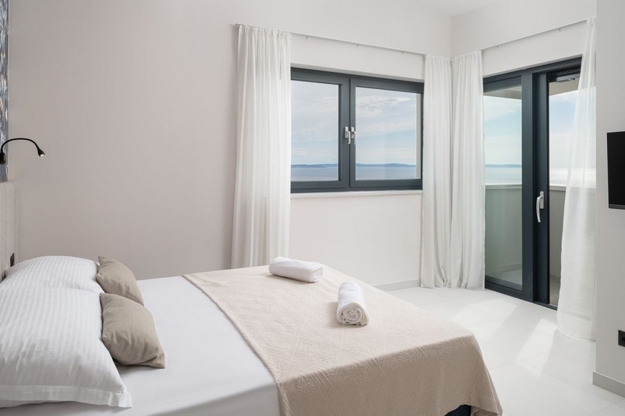 Camera da letto con vista mare