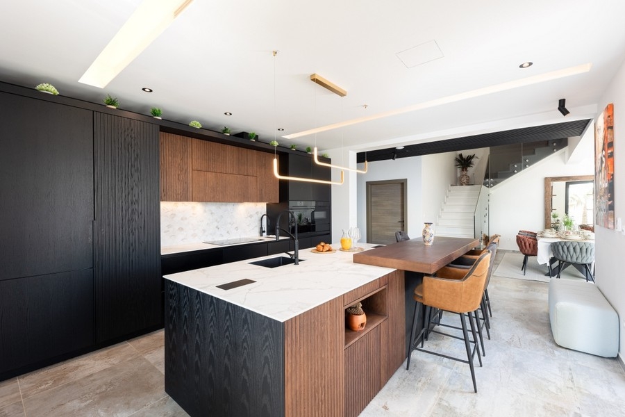 Cucina di pregio con bar in Croazia