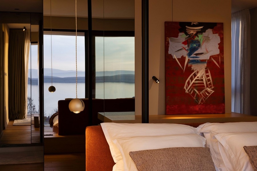 Camera da letto con vista mare