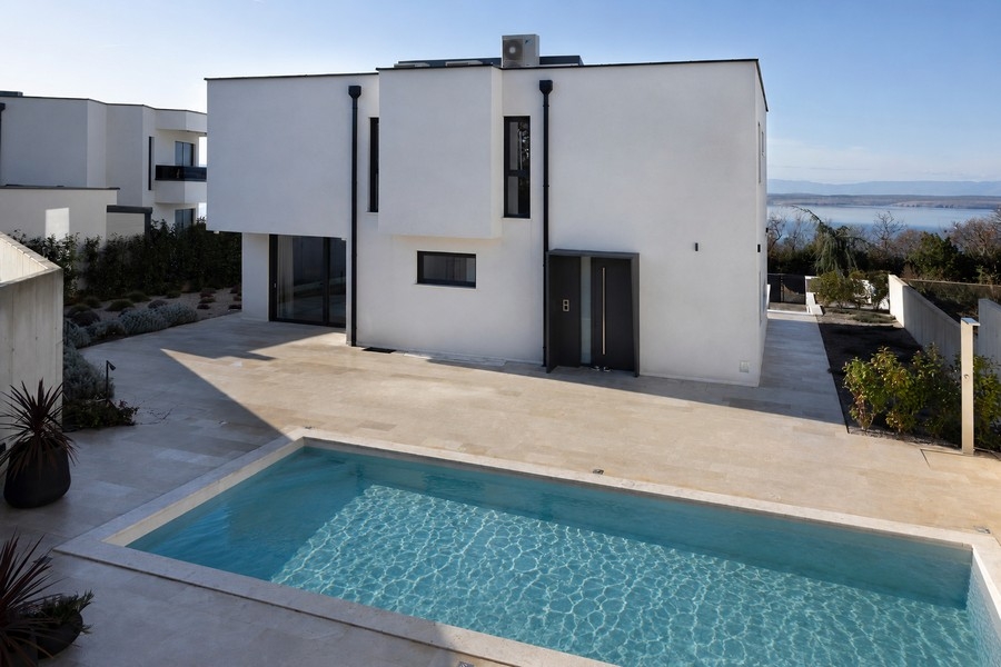 Villa con piscina e vista mare in Croazia