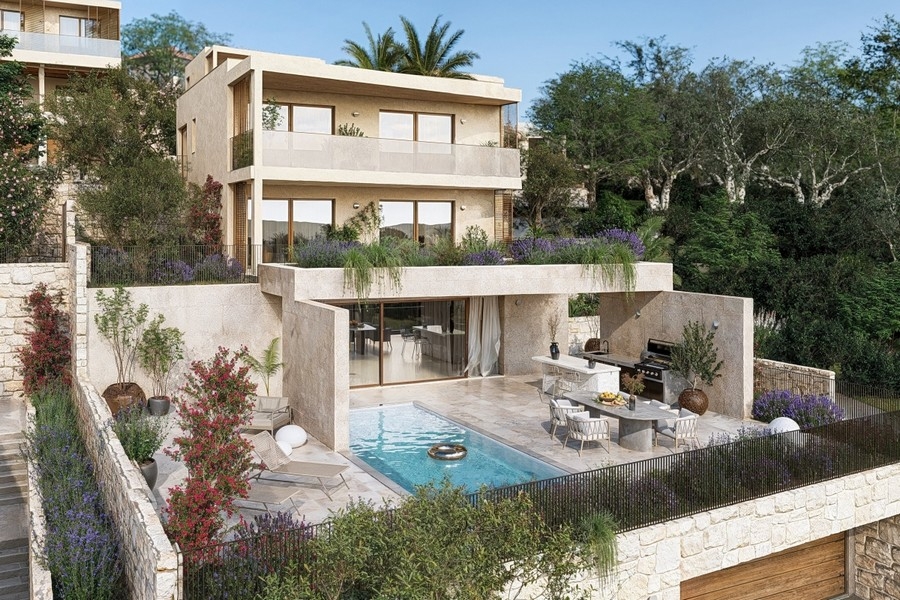 Villa con piscina e terrazza a Trogir