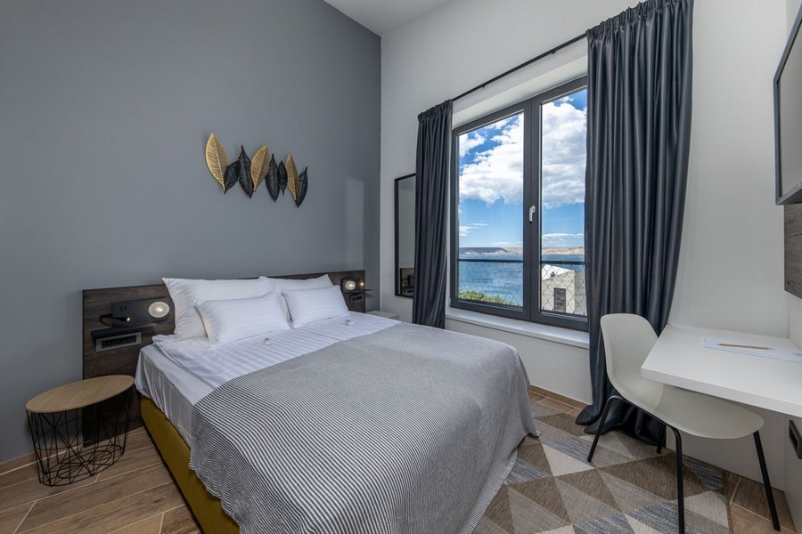 Camera da letto con vista mare