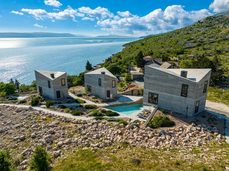 Villa con piscina e vista mare a Lukovo Sugarje