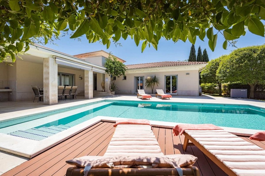 Villa con piscina e vista mare a Medulin, Istria