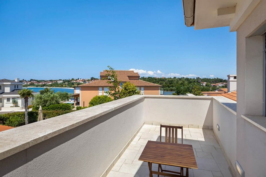 Balcone con vista sul mare