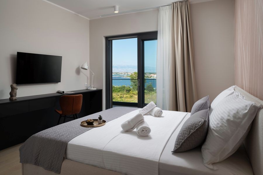 Camera da letto con vista mare