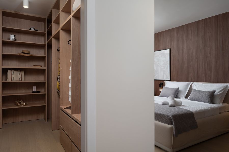 Camera da letto con cabina armadio
