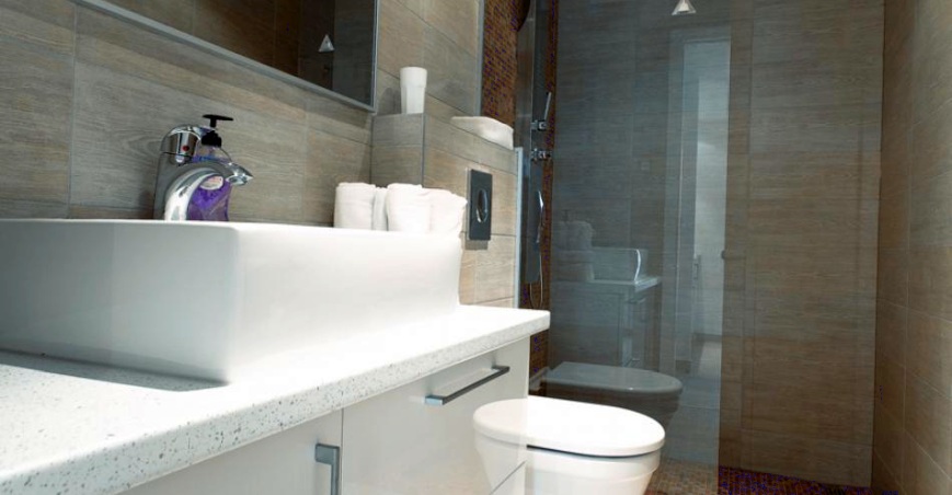 I bagni dell'immobile sono molto moderni e arredati con gusto.
