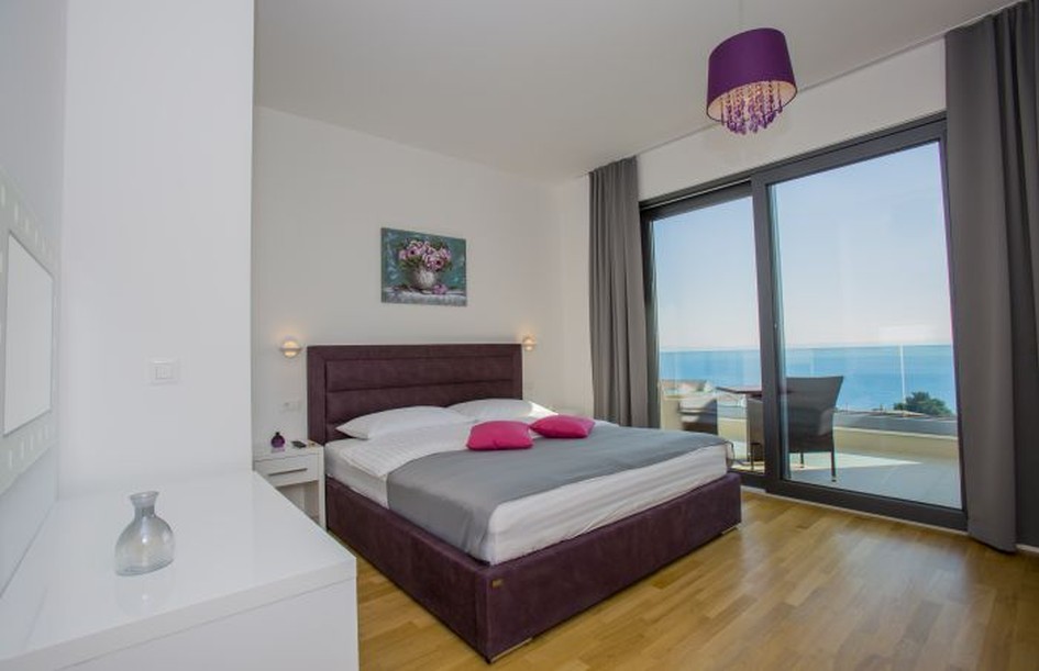 Splendida vista sul mare dalla camera da letto.