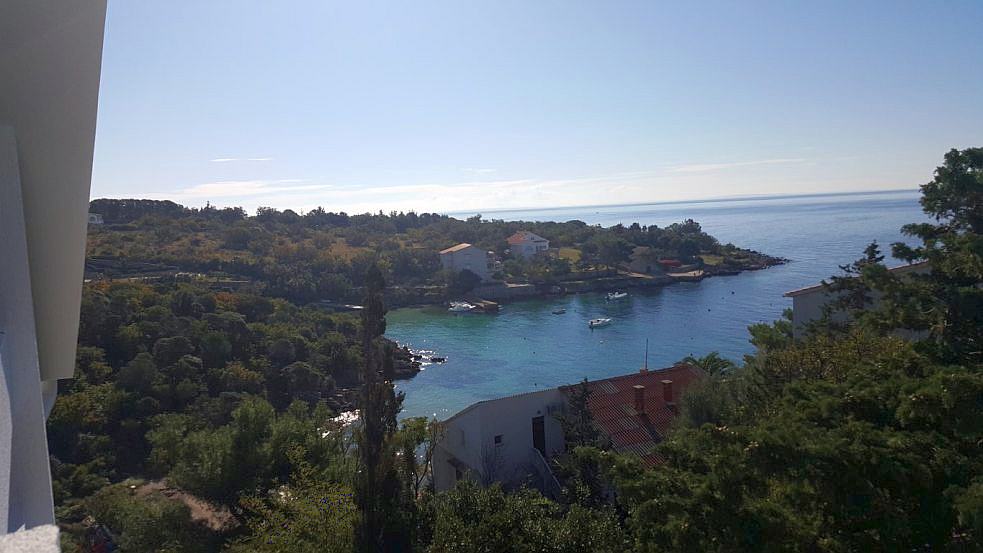 La vista mare dalla villa con appartamenti in vendita a Pag. Immobili sul mare - Panorama Scouting
