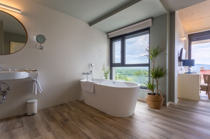 Bagno di alta qualità della villa H934 in Croazia, isola di Krk.